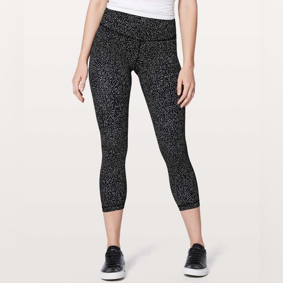 Lululemon Align Pant II 25" Night View White Black abstract polka dot - Picture 2 of 13